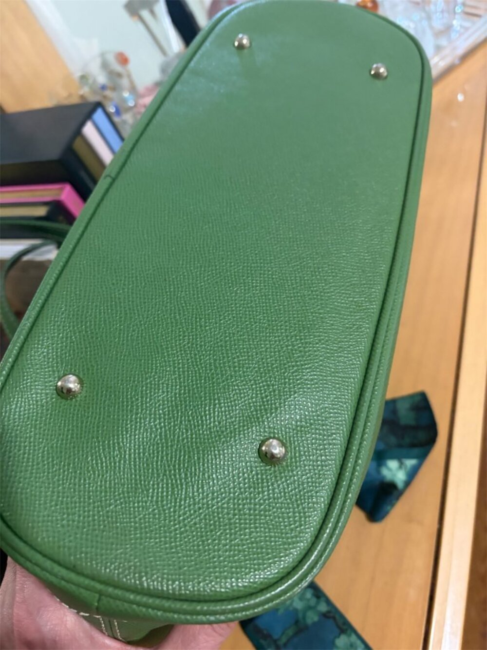 DOONEY & BURKE VINTAGE GREEN TOTE SATCHEL - EUC - WITH DB DUSTY - Picture 6 of 8